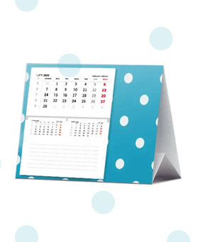 Kalendarze biurkowe z doklejonym kalendarzem